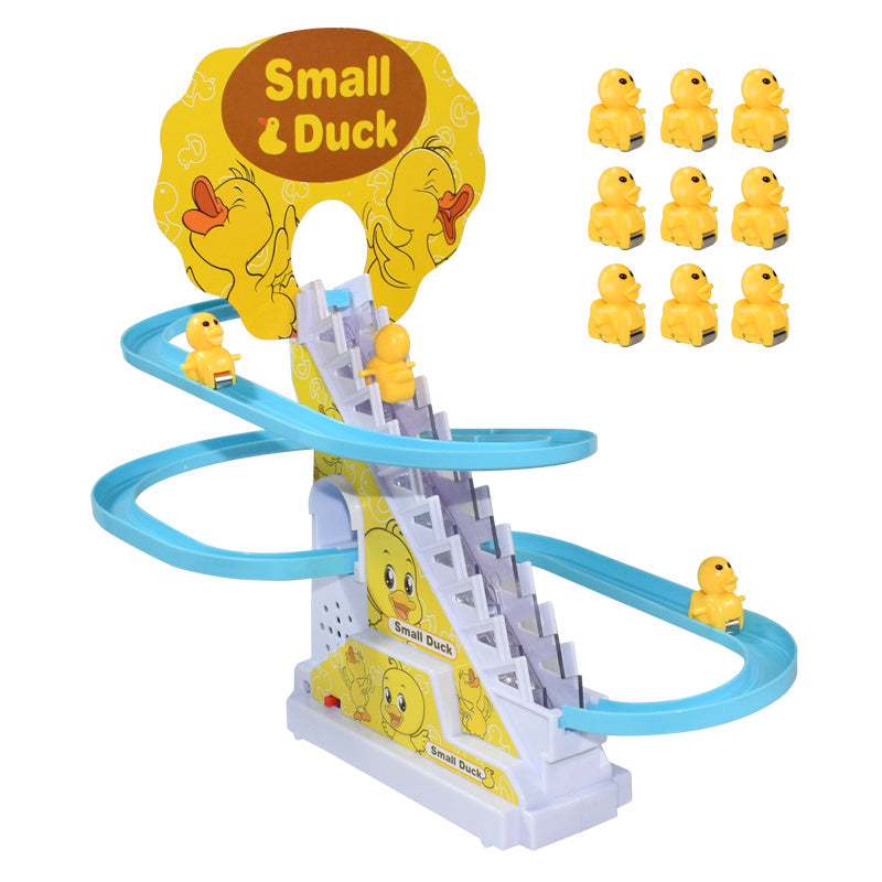 Electric Duckling Toy – Musical Climbing Stairs Playset for Kids