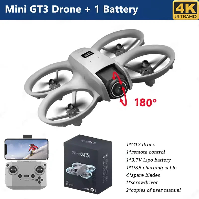 GT3 MAX Mini Drone β 8K HD Camera with GPS & Dynamic Lighting for Pro Aerial Photography