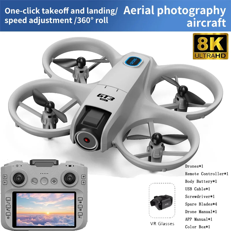 GT3 MAX Mini Drone β 8K HD Camera with GPS & Dynamic Lighting for Pro Aerial Photography