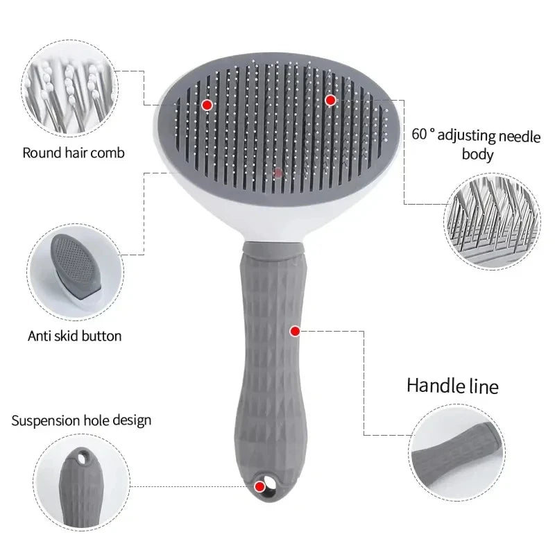 Self-Cleaning Pet Hair Brush β Grooming Comb for Dogs & Cats
