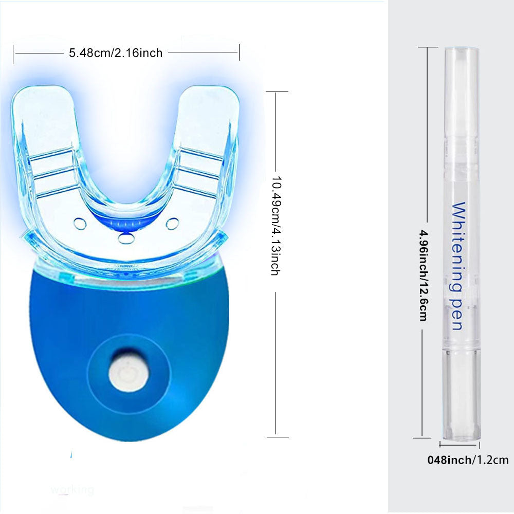 Professional Teeth Whitening Kit – 5X LED Light with Pens & Mouth Tray