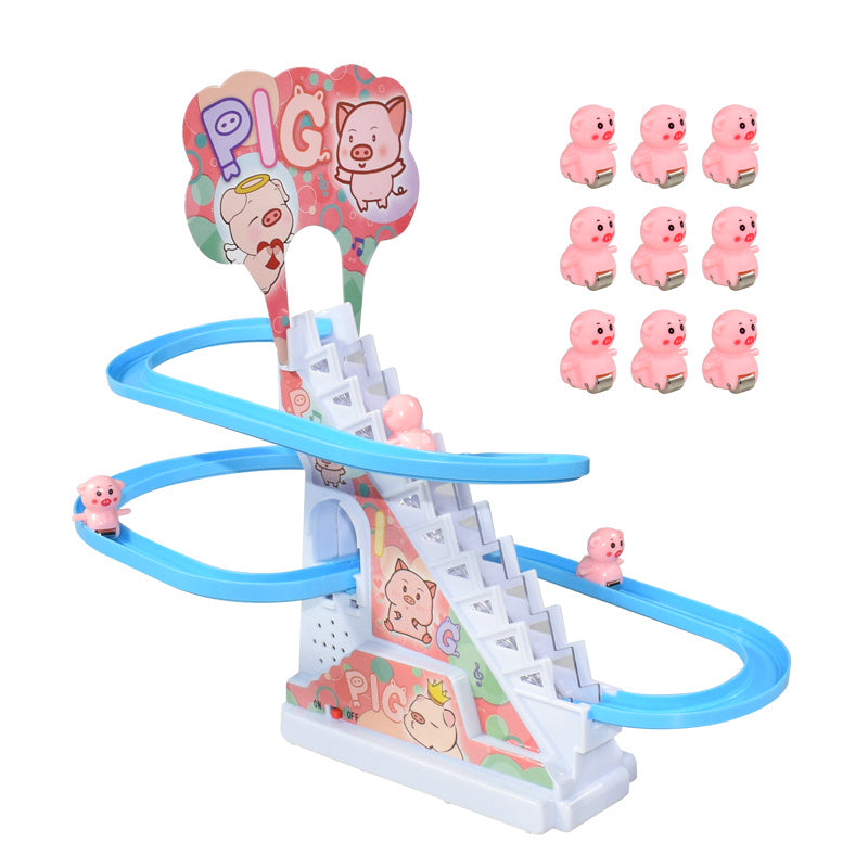 Electric Duckling Toy – Musical Climbing Stairs Playset for Kids