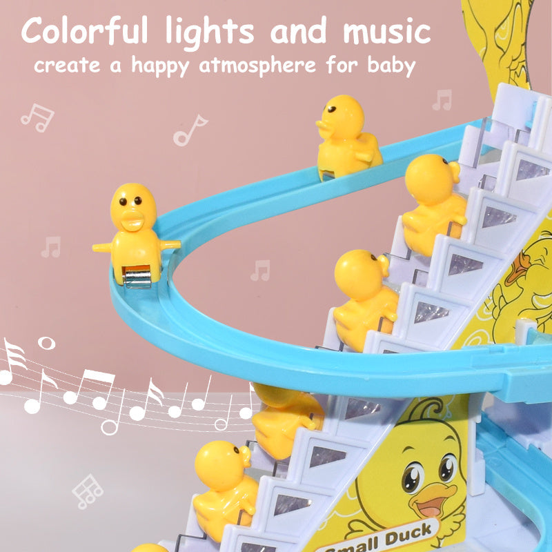 Electric Duckling Toy – Musical Climbing Stairs Playset for Kids