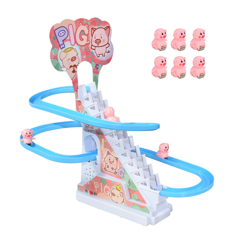 Electric Duckling Toy – Musical Climbing Stairs Playset for Kids