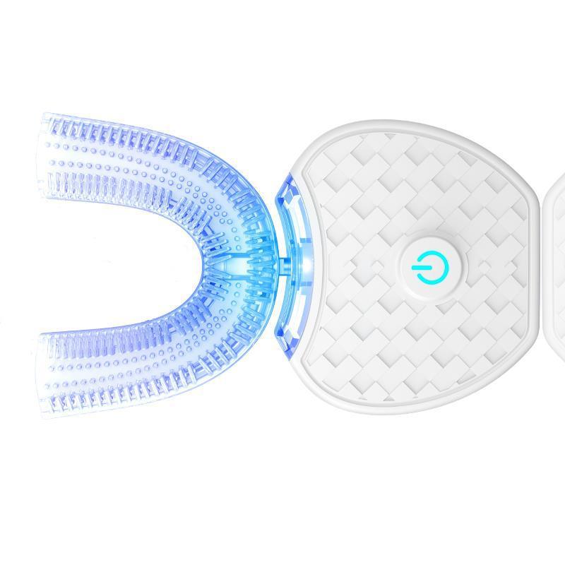 360° Intelligent Electric Toothbrush – U-Type, Blue Light Whitening & USB Rechargeable