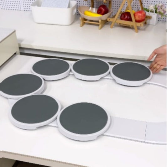 Household Portable Rotating Tray – 360° Turntable Organizer for Kitchen & Tabletop Use