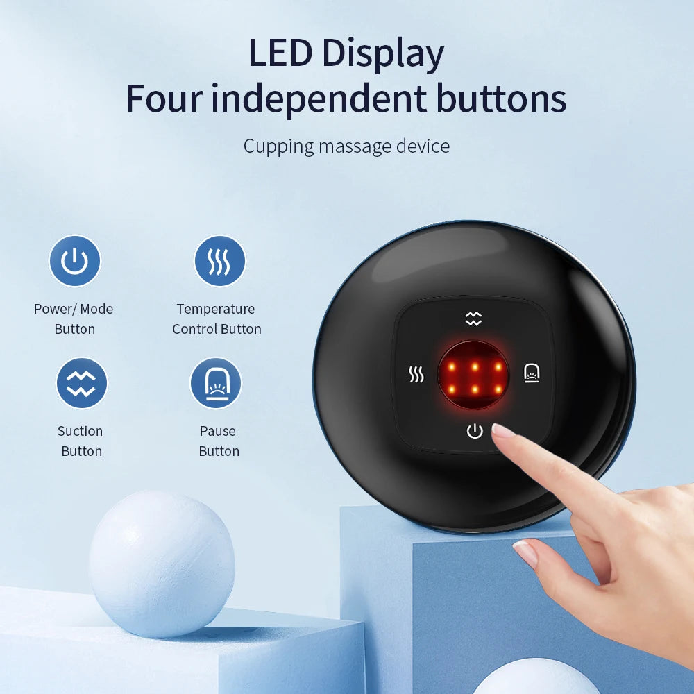 Electric Vacuum Cupping Massager – Anti-Cellulite Slimming Therapy Tool