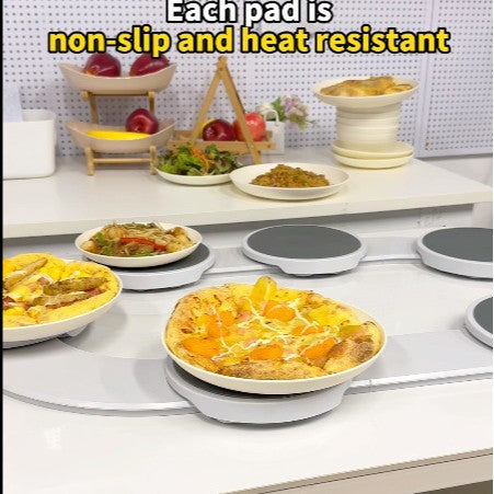 Household Portable Rotating Tray – 360° Turntable Organizer for Kitchen & Tabletop Use