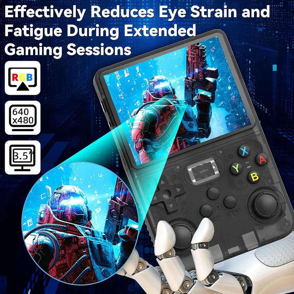 R36S Retro Handheld Game Console – 3.5" Display with ARKOS System & Classic Titles