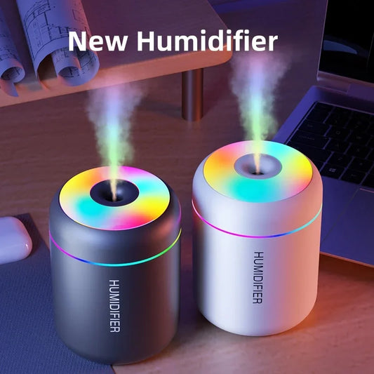 180ML USB Mini Aroma Humidifier with LED Light – Car & Home Use