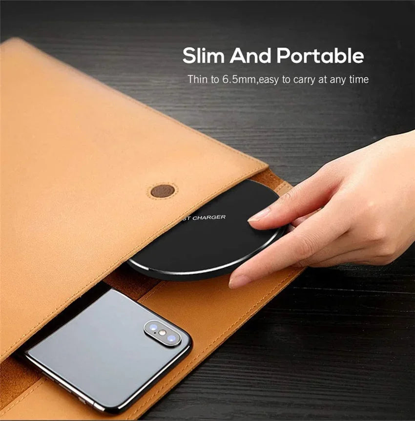 100W Fast Wireless Charging Pad – iPhone, Samsung, Xiaomi Compatible