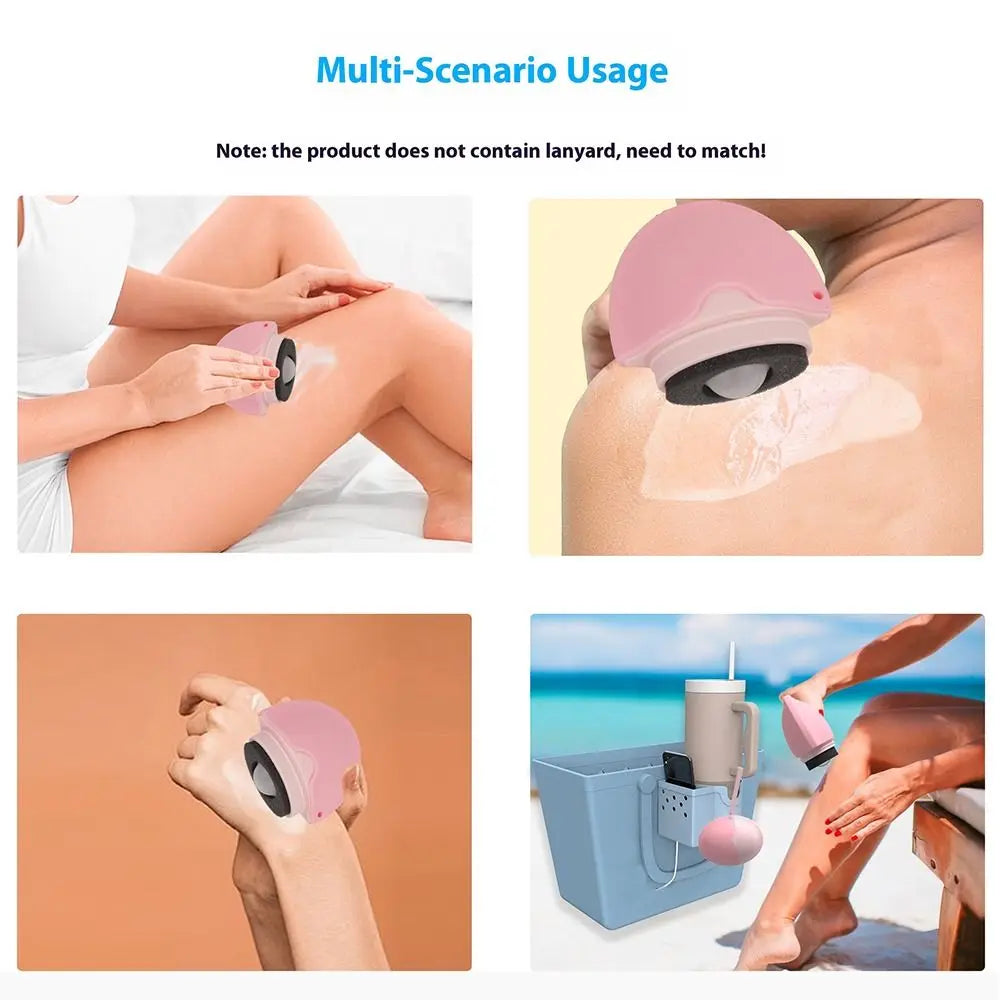 Refillable Silicone Sunscreen Roller – Lotion Applicator for Easy Use