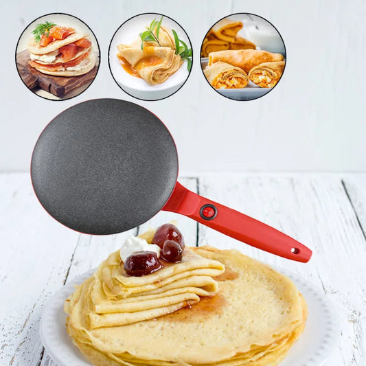 Non-Stick Electric Crepe Maker – Fast Heating Pancake Griddle with Smooth Surface