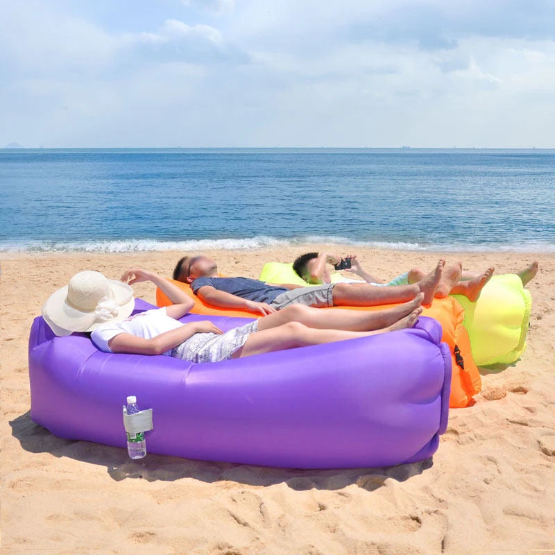 Portable Lazy Inflatable Sofa – Outdoor Air Lounger for Beach, Camping & Travel