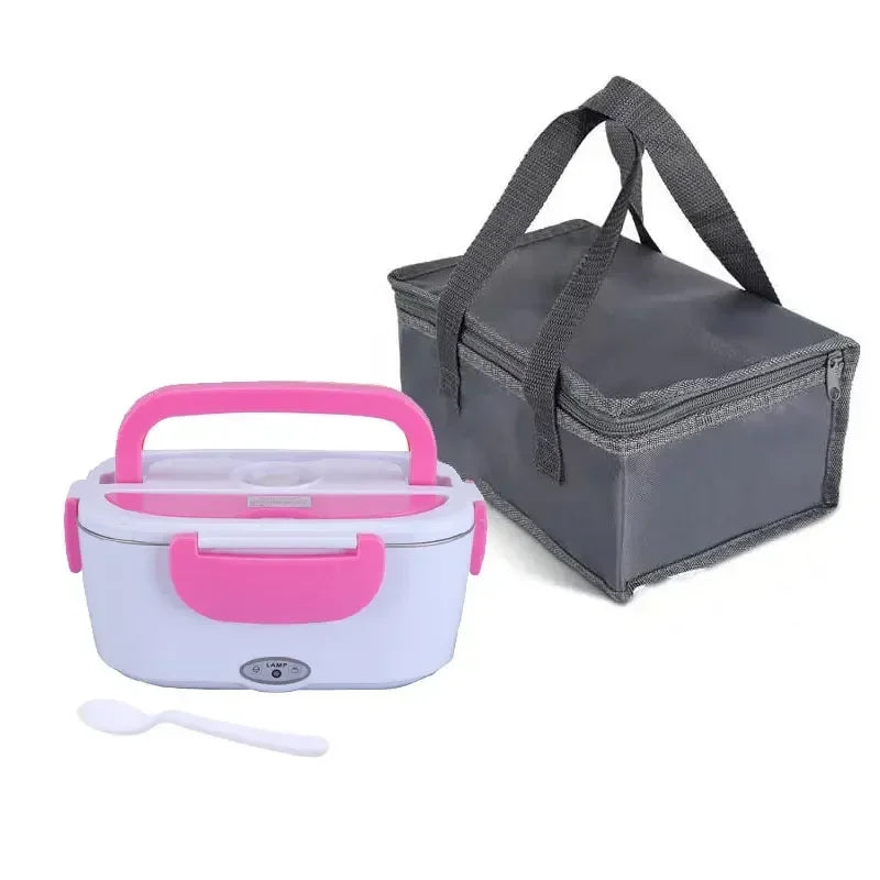 2-in-1 Electric Heating Lunch Box – Portable Bento for Car & Home Use