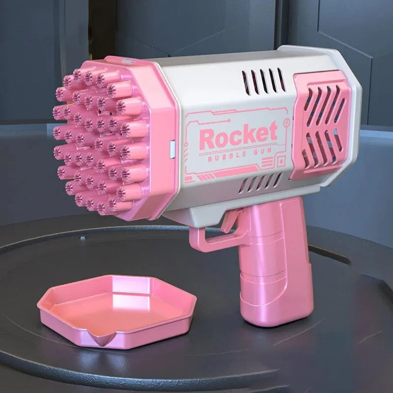 40-Hole Rocket Bubble Gun – Handheld Electric Toy for Kids’ Parties & Outdoor Fun
