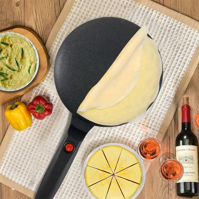 Non-Stick Electric Crepe Maker – Fast Heating Pancake Griddle with Smooth Surface