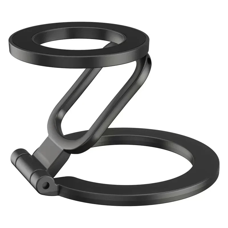 2025 Double-Sided MagSafe Phone Holder – 360° Rotating Stand with Strong Magnet & Foldable Finger Grip for iPhone 14–16