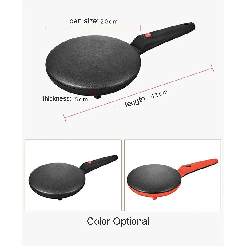 Non-Stick Electric Crepe Maker – Fast Heating Pancake Griddle with Smooth Surface