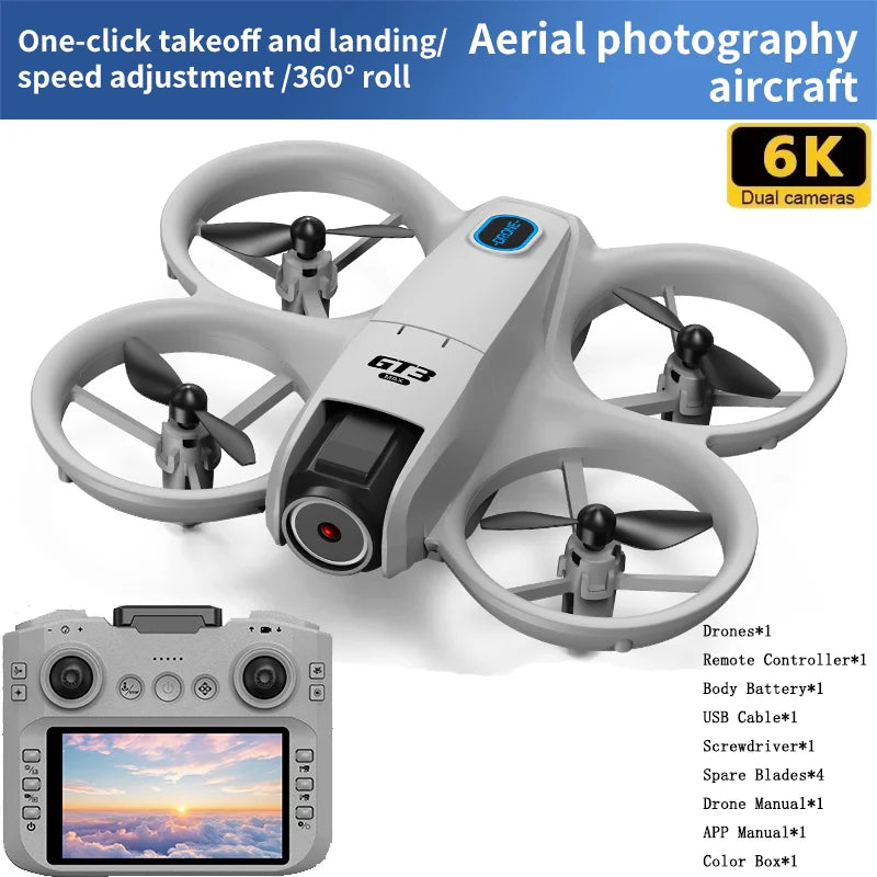 GT3 MAX Mini Drone – 8K HD Camera with GPS & Dynamic Lighting for Pro Aerial Photography