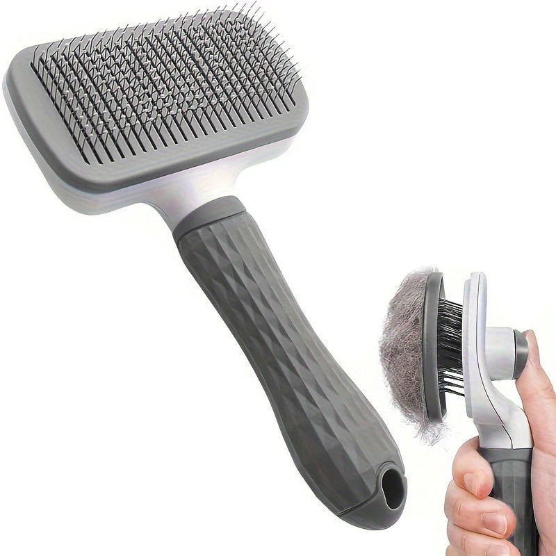 Pet Hair Remover Brush – Gentle Deshedding Comb for Dogs & Cats with Long Hair