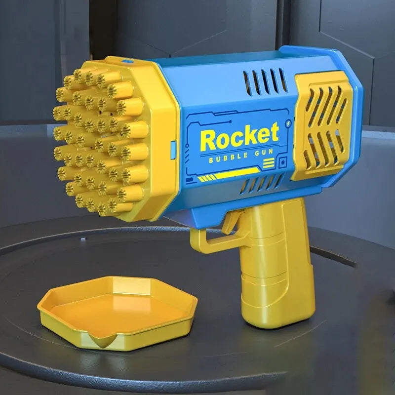 40-Hole Rocket Bubble Gun – Handheld Electric Toy for Kids’ Parties & Outdoor Fun