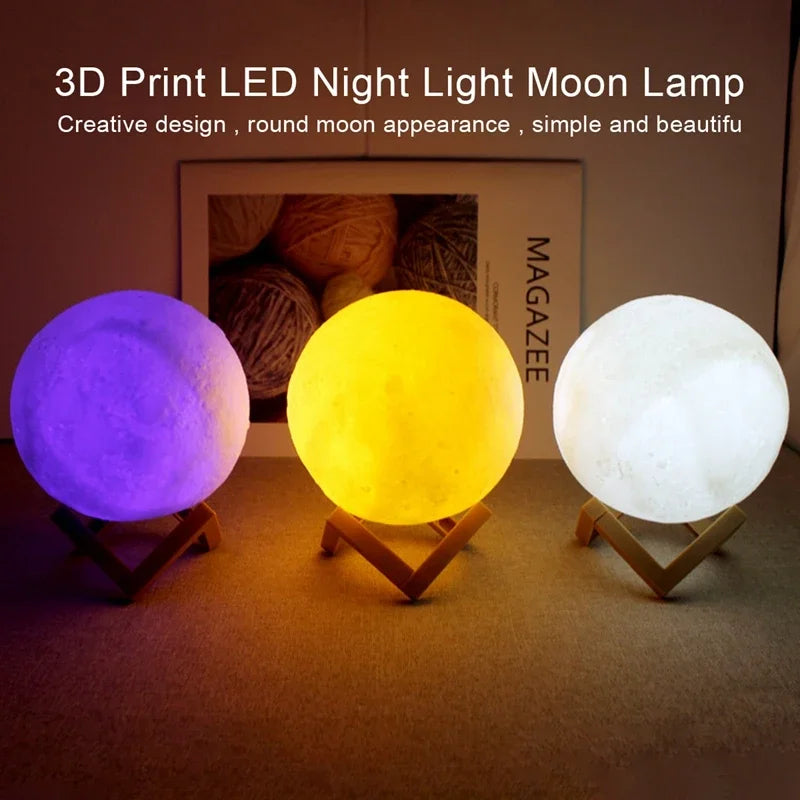 LED Galaxy Moon Light – Bedroom Decor & Gift for Kids
