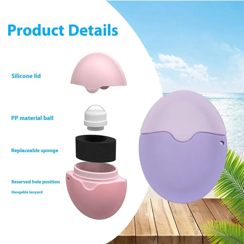 Refillable Silicone Sunscreen Roller – Lotion Applicator for Easy Use