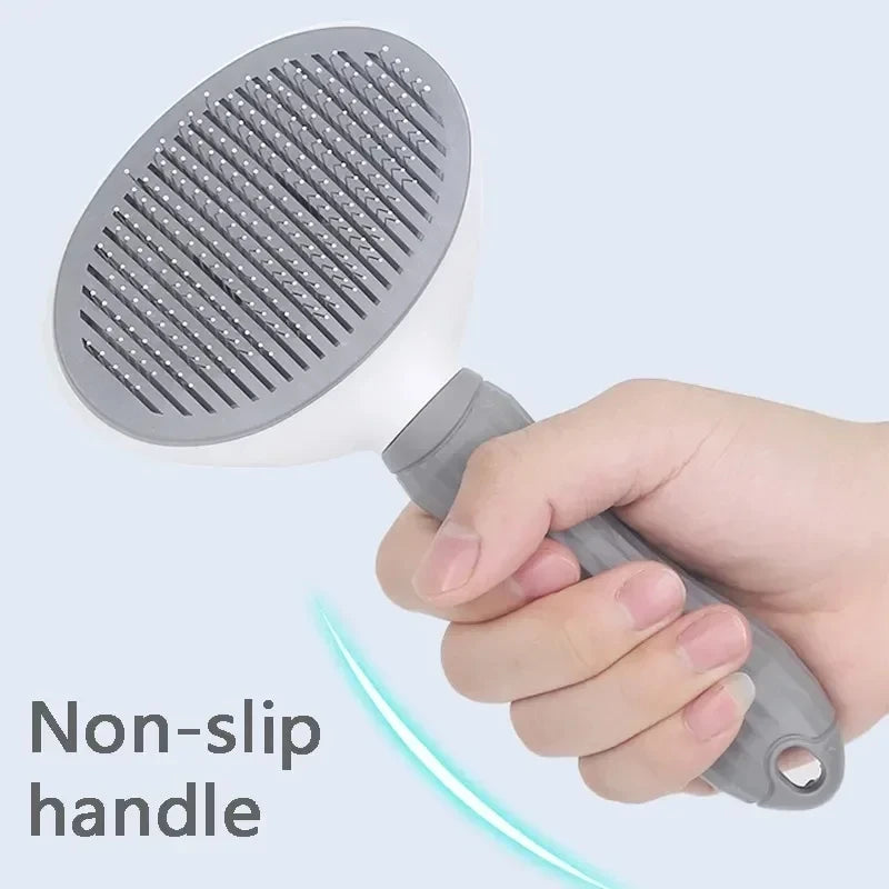 Self-Cleaning Pet Hair Brush – Grooming Comb for Dogs & Cats