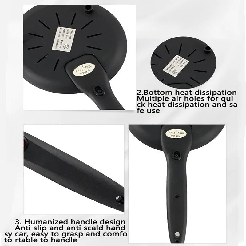 Non-Stick Electric Crepe Maker – Fast Heating Pancake Griddle with Smooth Surface