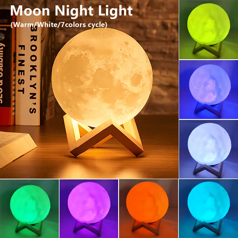 LED Galaxy Moon Light – Bedroom Decor & Gift for Kids