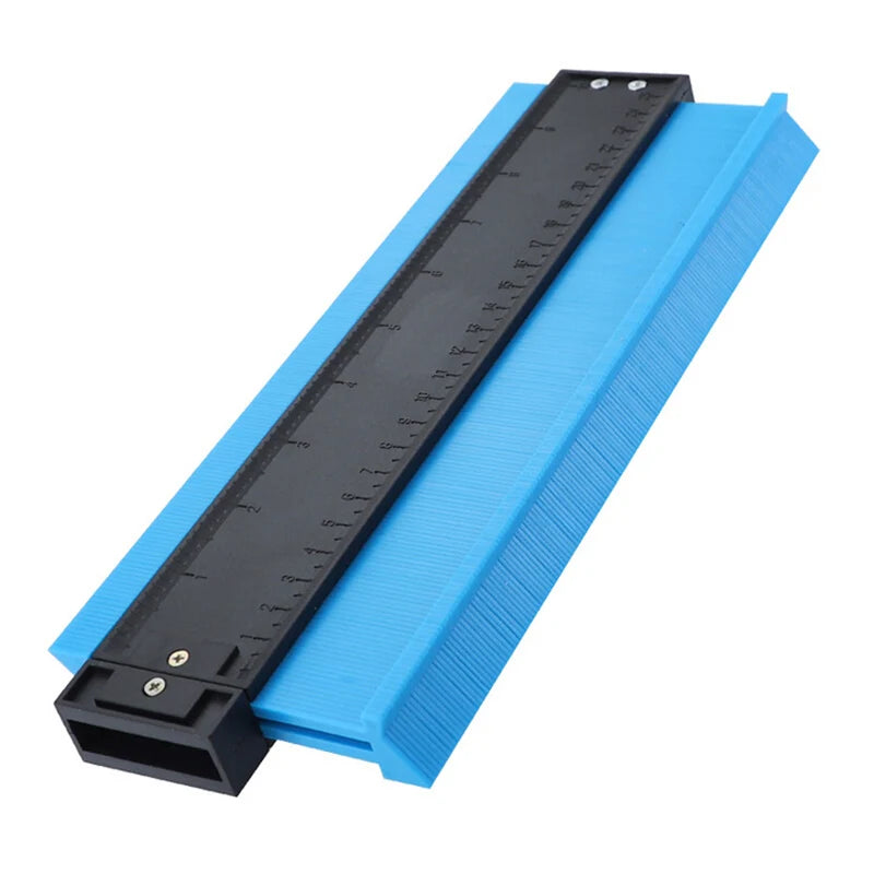TrevioMart blue and black adjustable contour gauge for home improvement with measurement markings