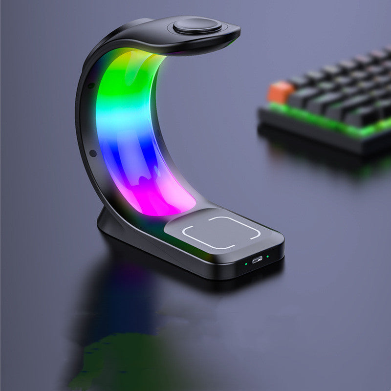 4-in-1 Magnetic Wireless Charger – Fast Charging Station with Atmosphere Light