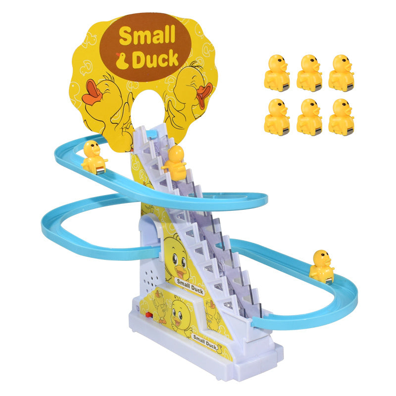 Electric Duckling Toy – Musical Climbing Stairs Playset for Kids