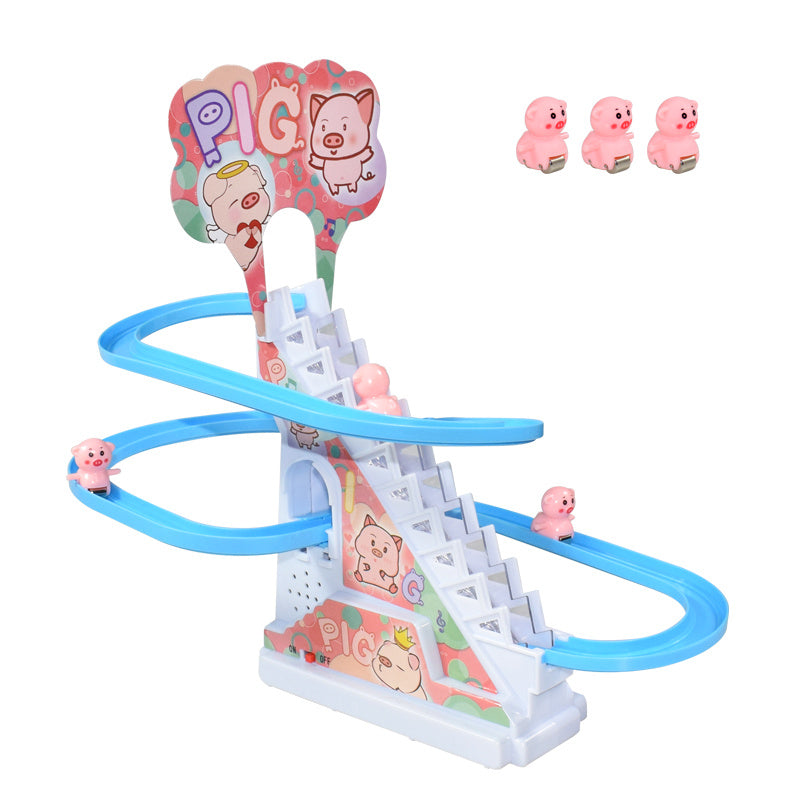 Electric Duckling Toy – Musical Climbing Stairs Playset for Kids