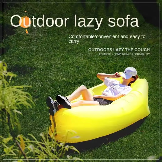 Portable Lazy Inflatable Sofa – Outdoor Air Lounger for Beach, Camping & Travel